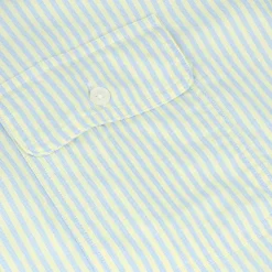 Turtleson Golf Shirts^Cint tripe Oxford hirt Dre Gof Appare