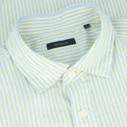 Turtleson Golf Shirts^Cint tripe Oxford hirt Dre Gof Appare