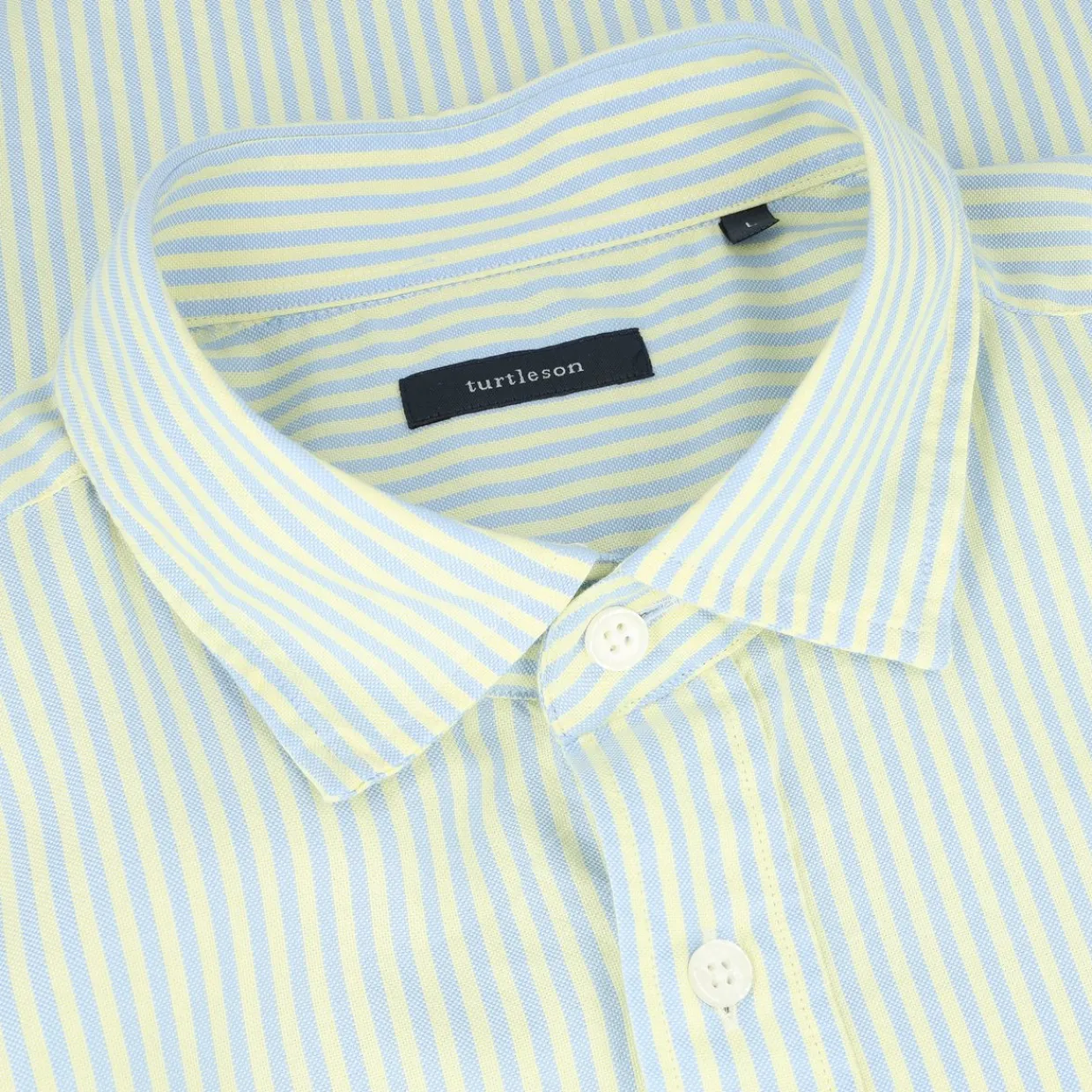 Turtleson Golf Shirts^Cint tripe Oxford hirt Dre Gof Appare