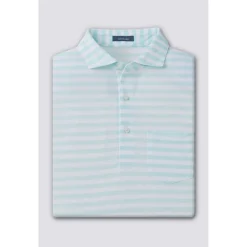 Turtleson Golf Shirts^Coe Cotton tripe Perforance hirt Poo hort eeve Gof Appare