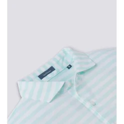 Turtleson Golf Shirts^Coe Cotton tripe Perforance hirt Poo hort eeve Gof Appare