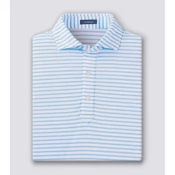 Turtleson Golf Shirts^Gu tripe Perforance hirt Poo hort eeve Gof Appare