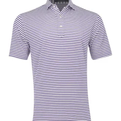 Turtleson Golf Shirts^Gu tripe Perforance hirt Poo hort eeve Gof Appare