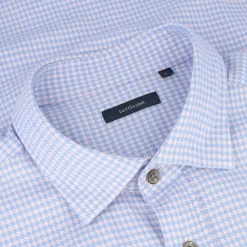 Turtleson Golf Shirts^Hudon Houndtooth hirt Dre Gof Appare
