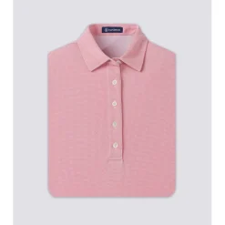 Turtleson Ladies Golf Apparel^ane Oxford Perforance hirt Poo hort eeve Gof Appare