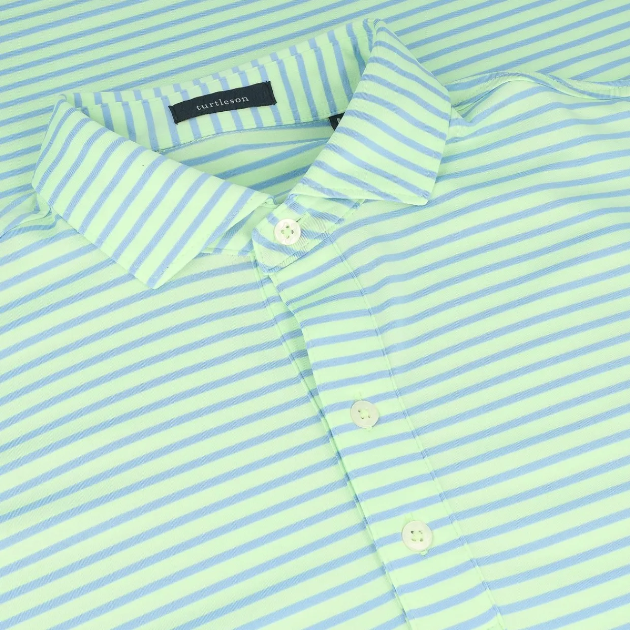 Turtleson Golf Shirts^ier tripe Perforance hirt Poo hort eeve Gof Appare