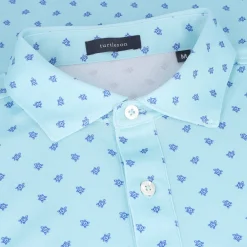 Turtleson Golf Shirts^Painted Turte Perforance Pique hirt Poo hort eeve Gof Appare