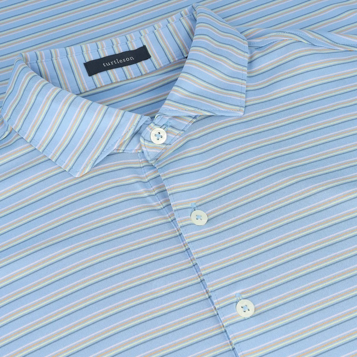 Turtleson Golf Shirts^Rory tripe Perforance hirt Poo hort eeve Gof Appare