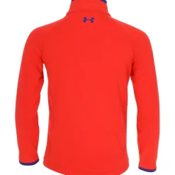 Kids Under Armour Kids Golf Apparel^T2 Green 1/4 Zip Outerwear Puover Gof Appare