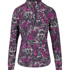 Under Armour Ladies Golf Apparel^Zinger Wid Fied Print 1/4 Zip Outerwear Puover Gof Appare