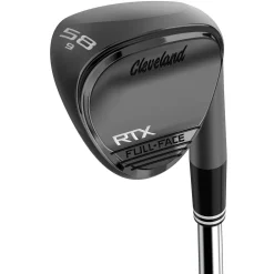 Cleveland Wedges|Left Handed Golf Clubs^Used RTX Full Face ZipCore Black Satin Wedge Golf Clubs