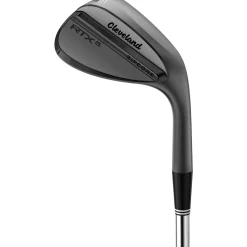 Cleveland Wedges^Used RTX 6 ZipCore Black Satin Full Grind Wedge Golf Clubs