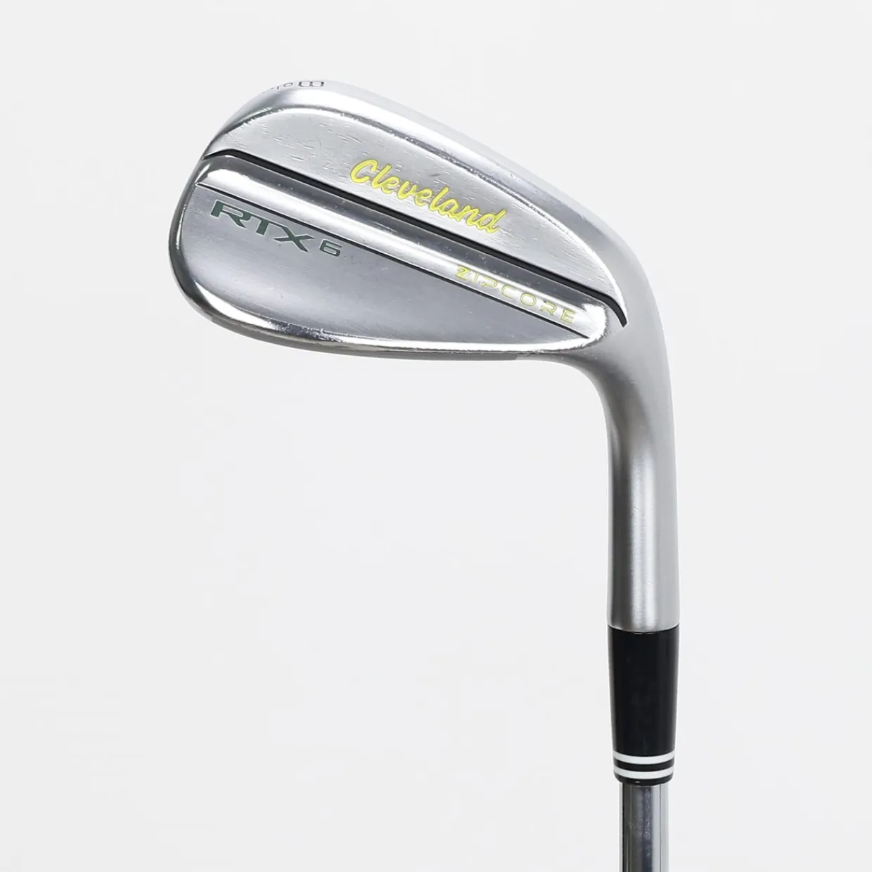 Cleveland Wedges^Used RTX 6 ZipCore Tour Satin Mid Grind w/Green and Yellow Paint Fill Wedge Golf Clubs