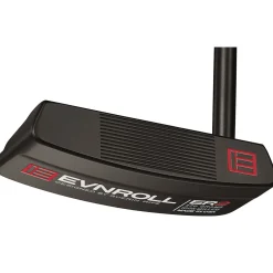 Evnroll Putters^Used ER2 Black MidBlade Gravity Grip Putter Golf Clubs