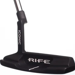 TaylorMade Left Handed Golf Clubs^Used Rife Iconic One Satin Black Left Handed Putter Golf Clubs