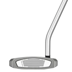 TaylorMade Left Handed Golf Clubs^Used Spider SR SB Platinum/White Left Handed Putter Golf Clubs
