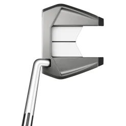 TaylorMade Left Handed Golf Clubs^Used Spider SR SB Platinum/White Left Handed Putter Golf Clubs