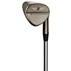 Titleist Left Handed Golf Clubs^Used Vokey SM9 Brushed Steel F Grind Left Handed Wedge Golf Clubs