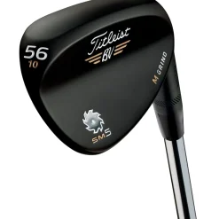 Titleist Left Handed Golf Clubs^Used Vokey SM5 Raw Black S Grind Left Handed Wedge Golf Clubs