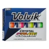 Volvik Alignment Stamped Golf Balls^Crystal Combi Distance Golf Balls