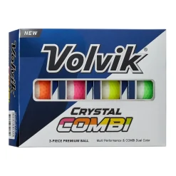 Volvik Alignment Stamped Golf Balls^Crystal Combi Distance Golf Balls