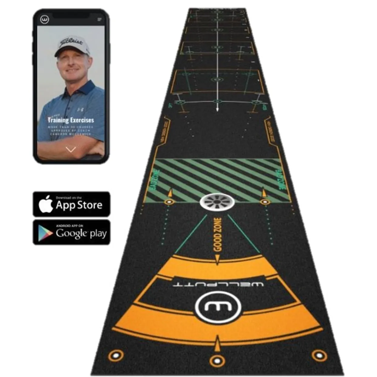 Wellputt Putting Aids^13 Feet Black Mat Putting Aids